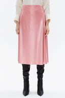Pembe Beli lastikli midi etek 81150
