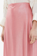 Pembe Beli lastikli midi etek 81150