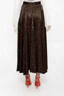 Leopar Beli lastikli midi etek 81209
