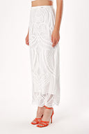 Beyaz Dantel etek 81186