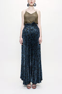 Desenli Piliseli kemerli etek 81187