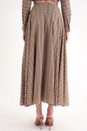 Haki Pilili uzun etek 81198