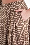 Haki Pilili uzun etek 81198