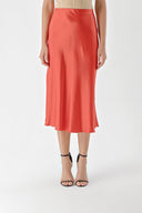 Kırmızı Beli lastikli  etek 81248