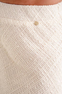 Ekru Beli lastikli uzun etek 81338