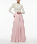 Pembe Pili detaylı yüksek bel etek 81340