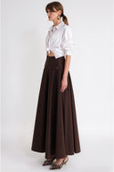 Kahve Godeli uzun etek 81367