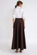 Kahve Godeli uzun etek 81367