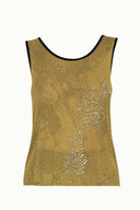 Sarı Desenli triko bluz 28453