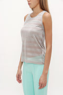 Mavi Taşlı kolsuz triko bluz 28484