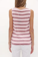 Pembe Taşlı kolsuz triko bluz 28484