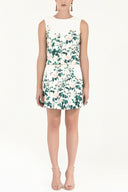 Gül Baskı Arkası fermuarlı desenli bluz 19296