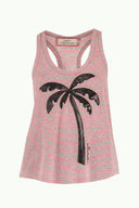 Pembe Palet işlemeli örme atlet 19601