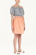 Lacivert Düşük omuz bluz 19628