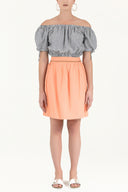 Lacivert Düşük omuz bluz 19628