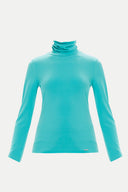 Yeşil Balıkçı yaka örme bluz 19665