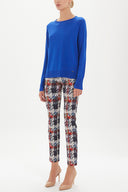 Saks Sıfır yaka triko kazak 28760