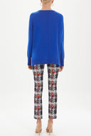 Saks Sıfır yaka triko kazak 28760