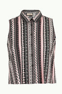 Pembe Kristal taşlı bluz 19681