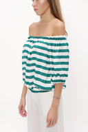 Yeşil Lastikli mini bluz 19693