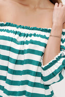 Yeşil Lastikli mini bluz 19693