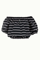 Çizgili Lastikli mini bluz 19693