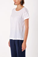 Beyaz Bol Kesim Basic Tshirt  19712