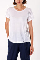 Beyaz Bol Kesim Basic Tshirt  19712