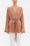 Devetüyü Kuşaklı Bluz 19765