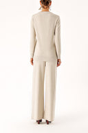 Taş Triko pantolon ve kazak suit 28859