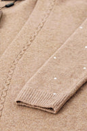 Devetüyü Uzun yün örme hırka 28876