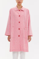 Pembe Bol kesim yırtmaçlı kaban 30422