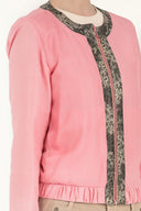 Pembe Fermuarlı bomber ceket 60772