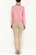 Pembe Fermuarlı bomber ceket 60772