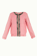 Pembe Fermuarlı bomber ceket 60772