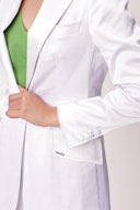 Beyaz Dar kesim ceket 61152