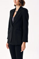 Siyah Klasik blazer ceket 61171