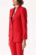 Kırmızı Klasik blazer ceket 61171