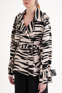Zebra Desen Anvelop kapama ceket 61184