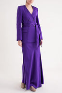 Mor Vatkalı ve kemerli ceket 61187