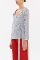 Siyah Anvelop kapama poplin gömlek 10674