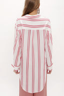 Kırmızı Bol kesim gömlek10681