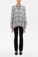 Desenli Bol kesim gömlek 10701