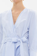 Mavi Asimetrik kesim poplin gömlek 10715