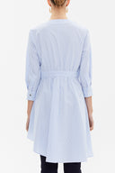 Mavi Asimetrik kesim poplin gömlek 10715