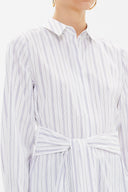 Mor Bagcıklı bol Kesim poplin gömlek 10723