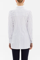 Mor Bagcıklı bol Kesim poplin gömlek 10723