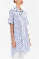 Lacivert Kısa kollu poplin gömlek 10732