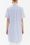 Lacivert Kısa kollu poplin gömlek 10732