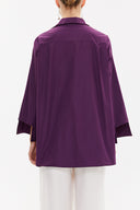 Violet Gül detaylı salaş gömlek 10741